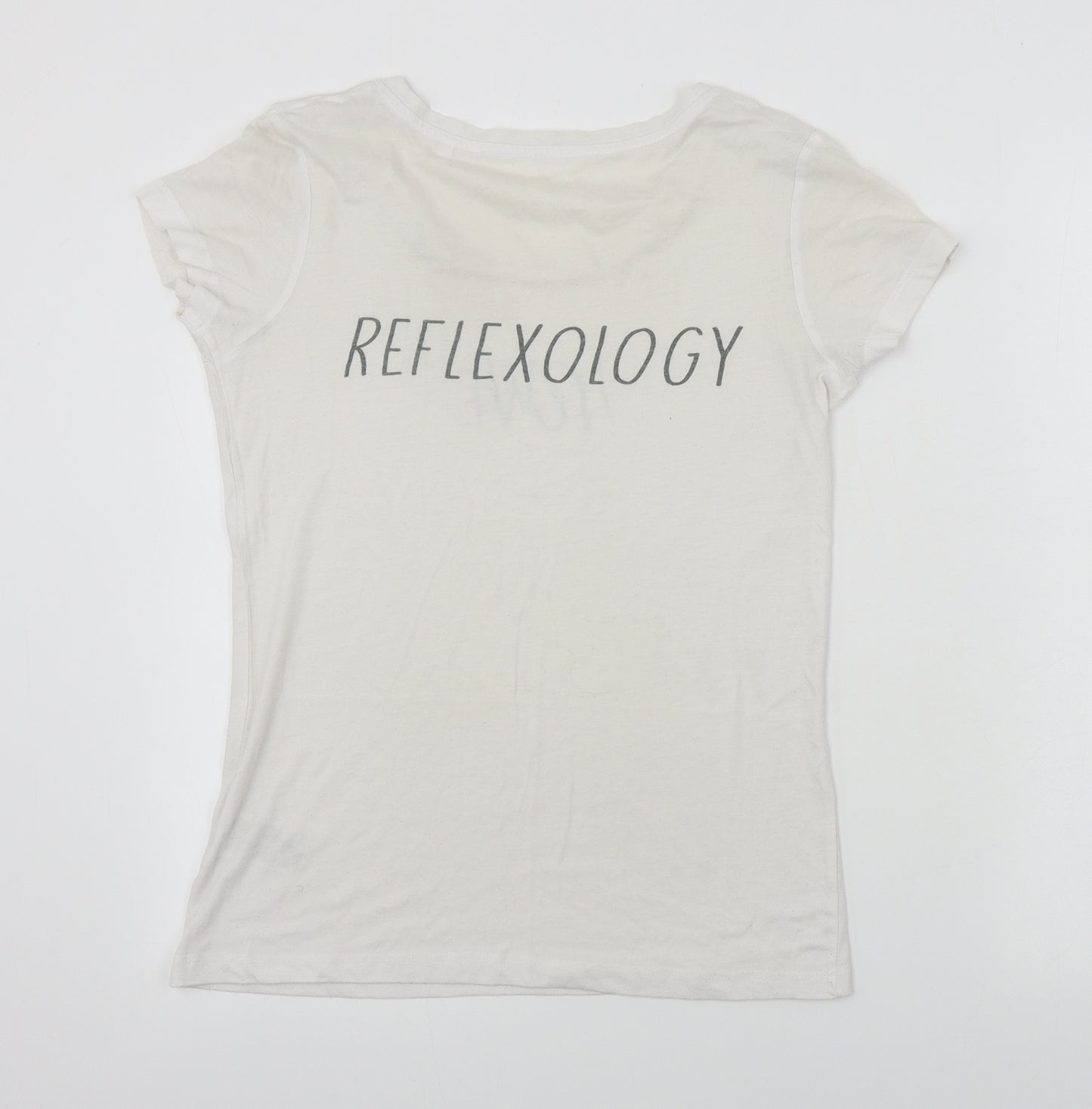 BC Collection  Womens White   Basic T-Shirt Size S
