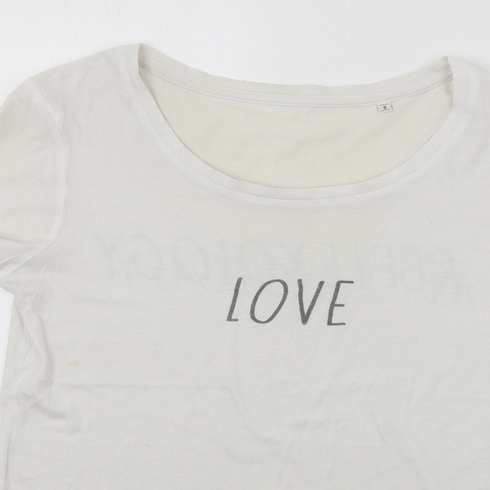 BC Collection  Womens White   Basic T-Shirt Size S