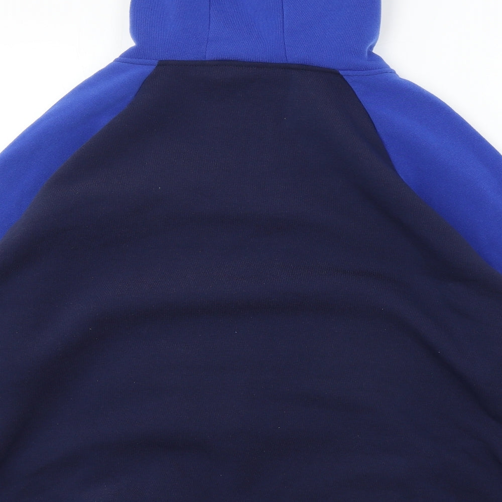 Slazenger Womens Blue Houndstooth  Henley Hoodie Size 2XL