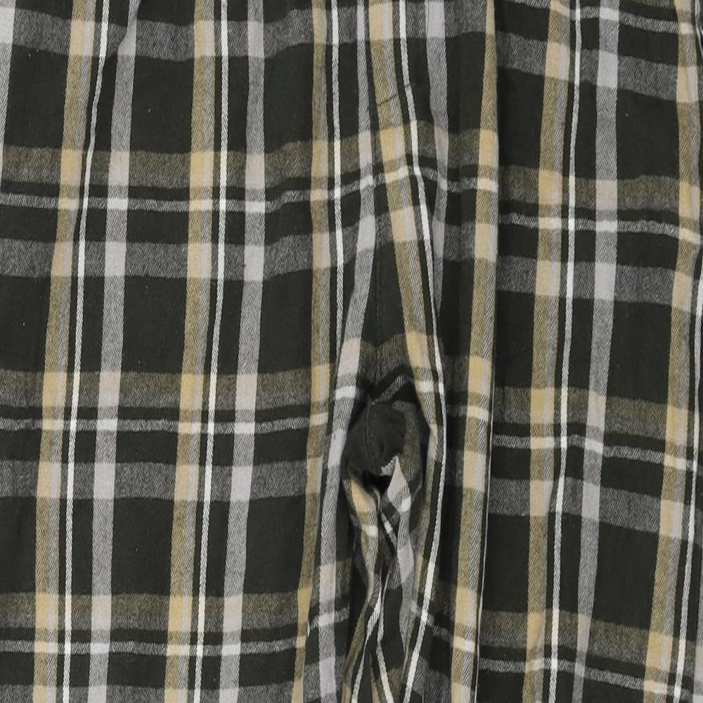 Lounge Mens Green Check  Sweatpants Trousers Size M L25 in