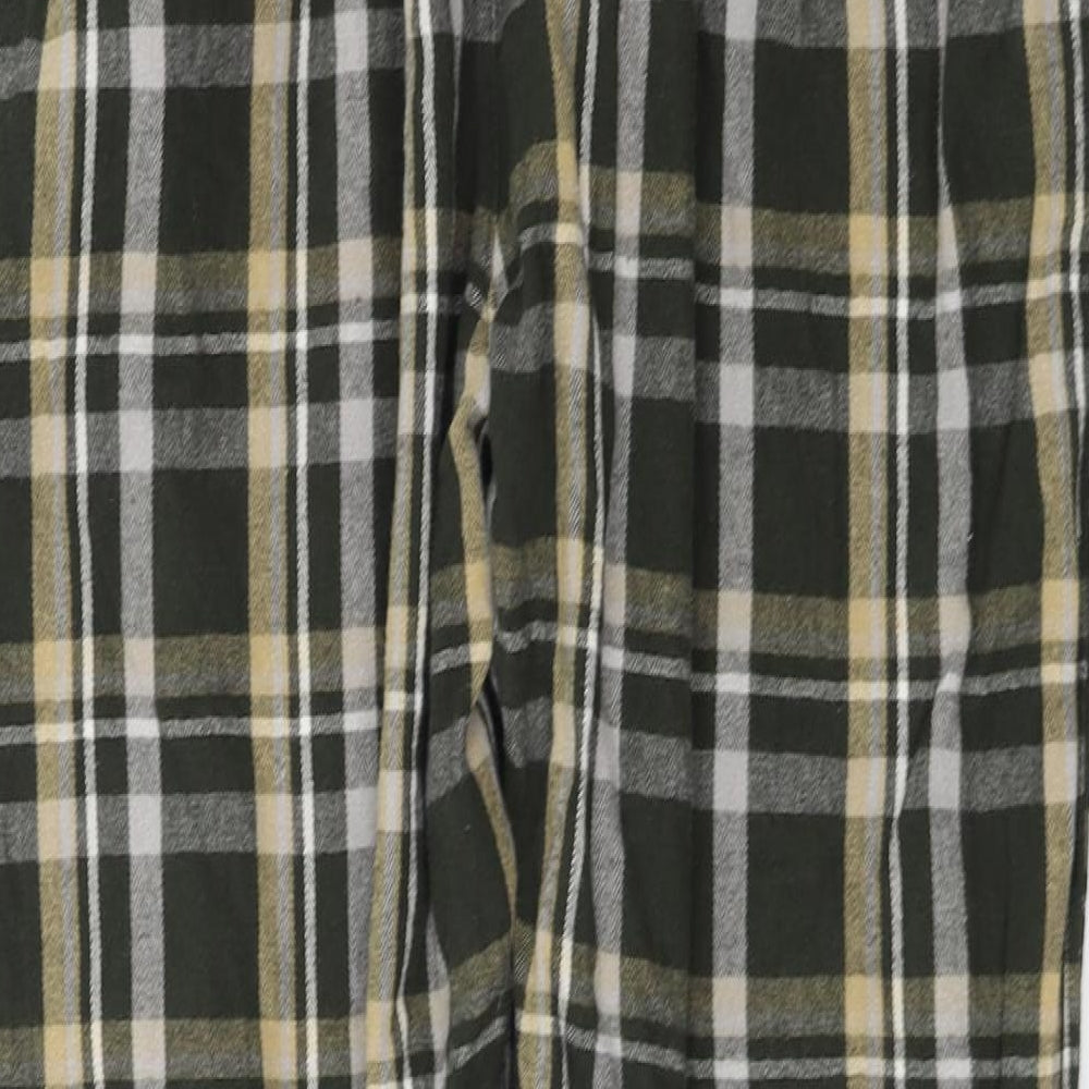 Lounge Mens Green Check  Sweatpants Trousers Size M L25 in