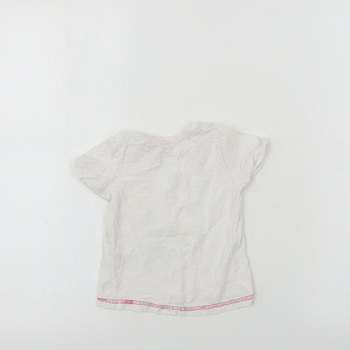 Matalan  Girls White   Basic T-Shirt Size 9-12 Months