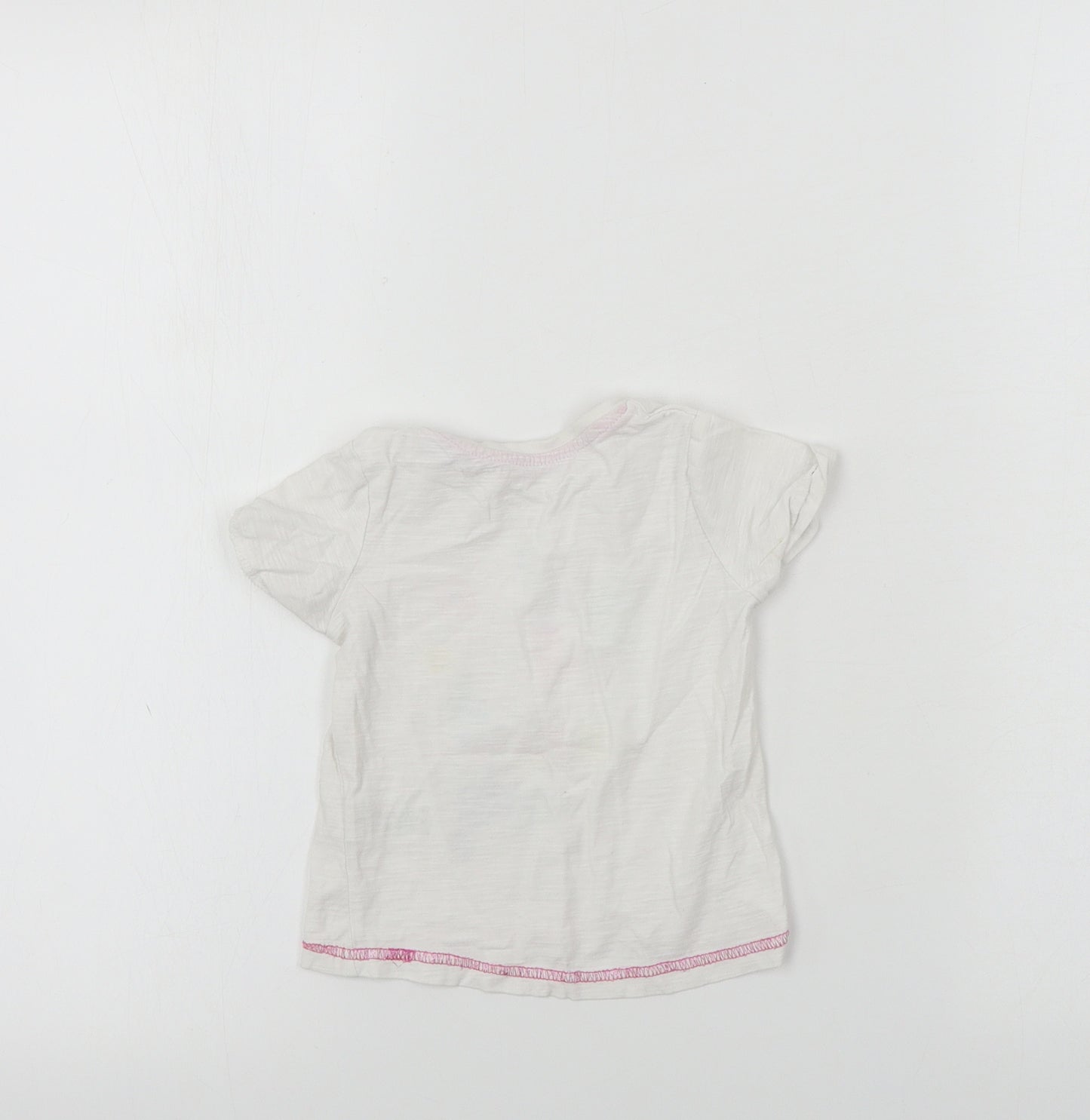 Matalan  Girls White   Basic T-Shirt Size 9-12 Months