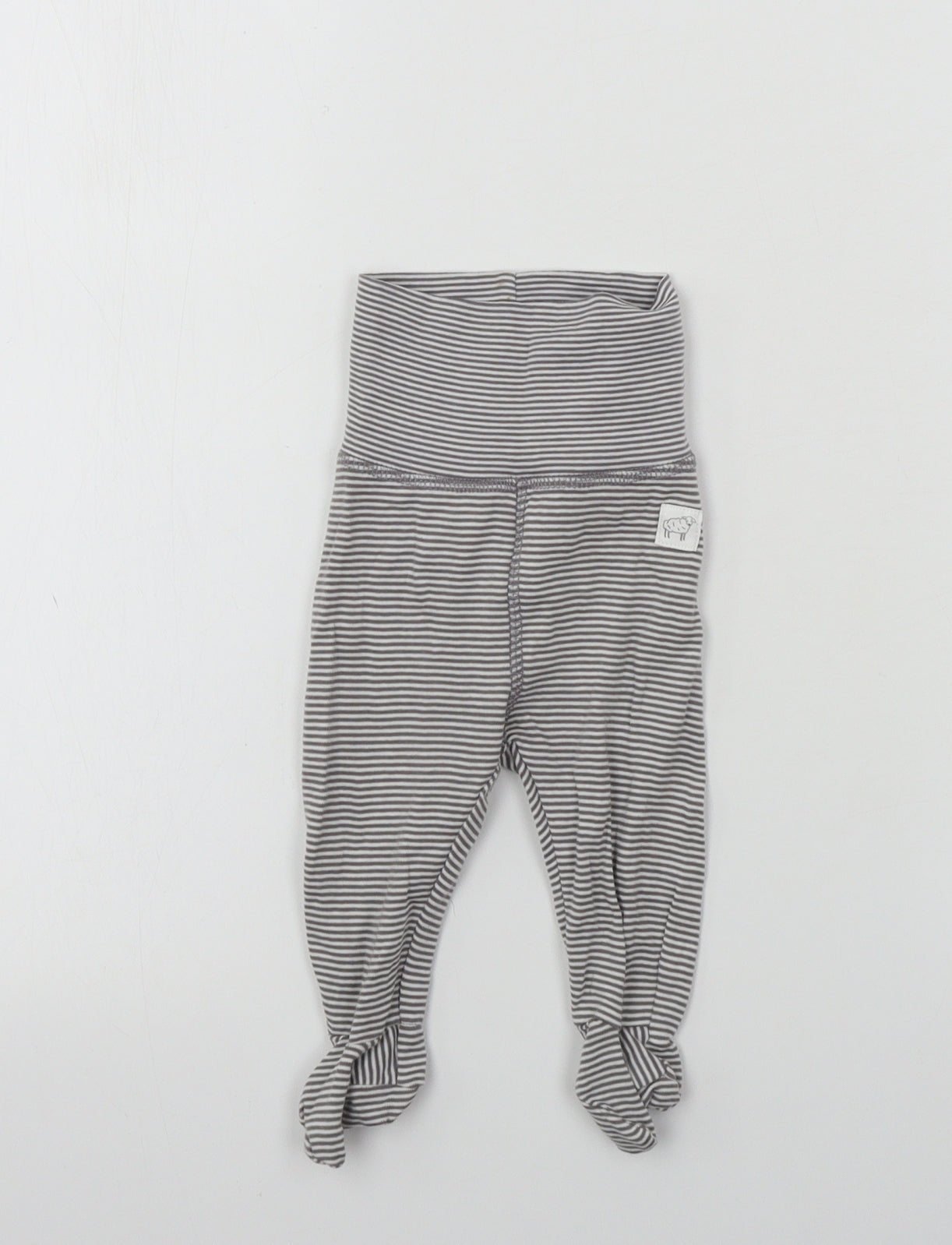 H&M  Boys Grey Striped  Jogger Trousers Size 0-3 Months
