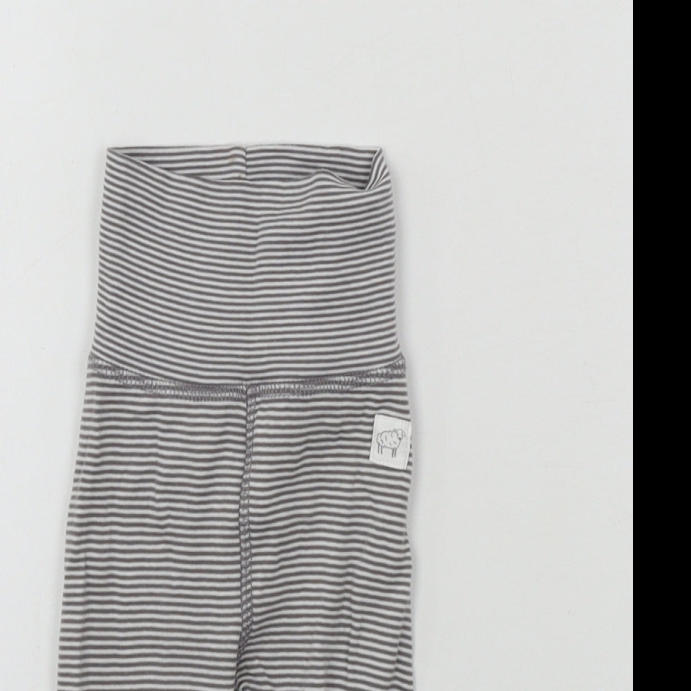 H&M  Boys Grey Striped  Jogger Trousers Size 0-3 Months
