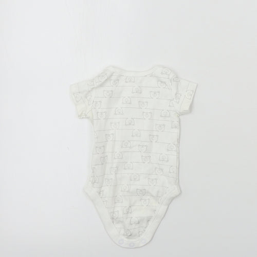 TU Baby White   Babygrow One-Piece Size 0-3 Months