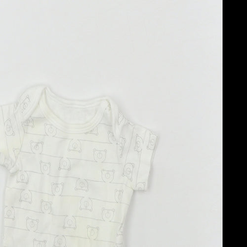 TU Baby White   Babygrow One-Piece Size 0-3 Months