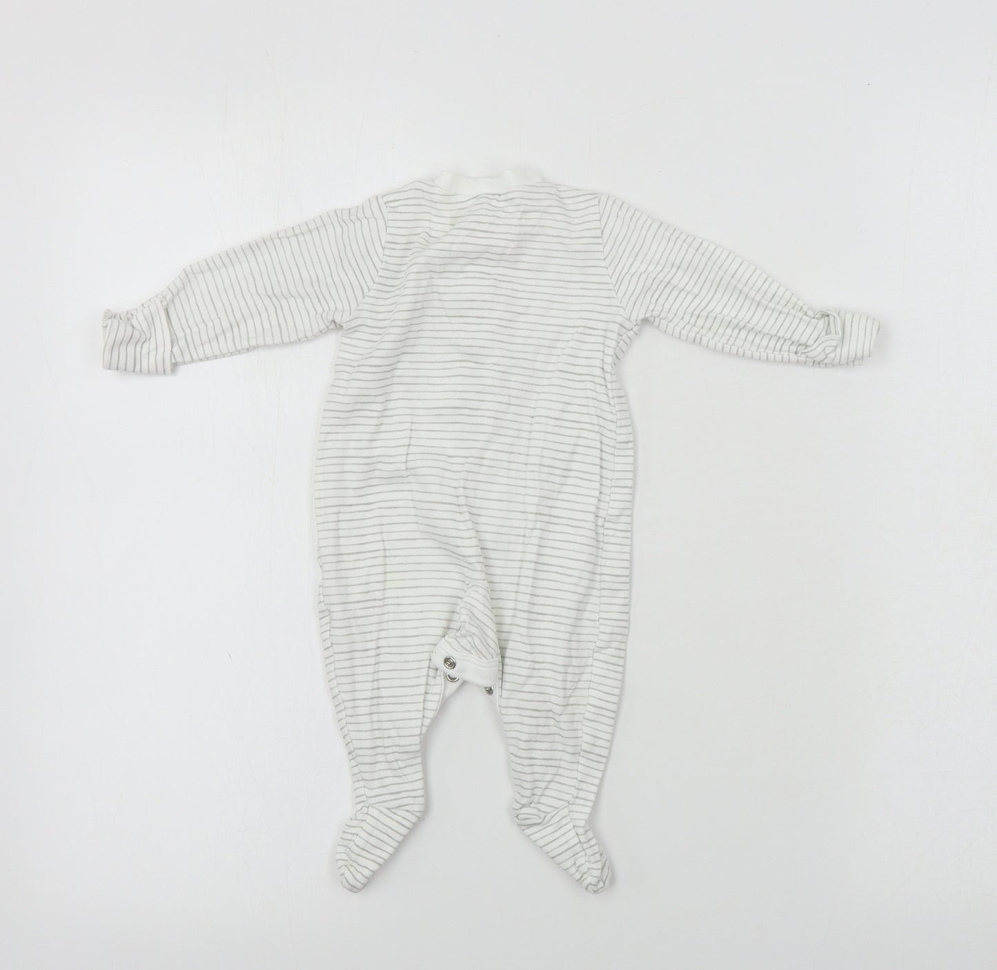 TU Baby White Striped  Babygrow One-Piece Size 0-3 Months