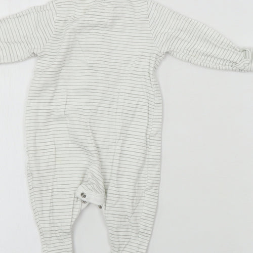 TU Baby White Striped  Babygrow One-Piece Size 0-3 Months
