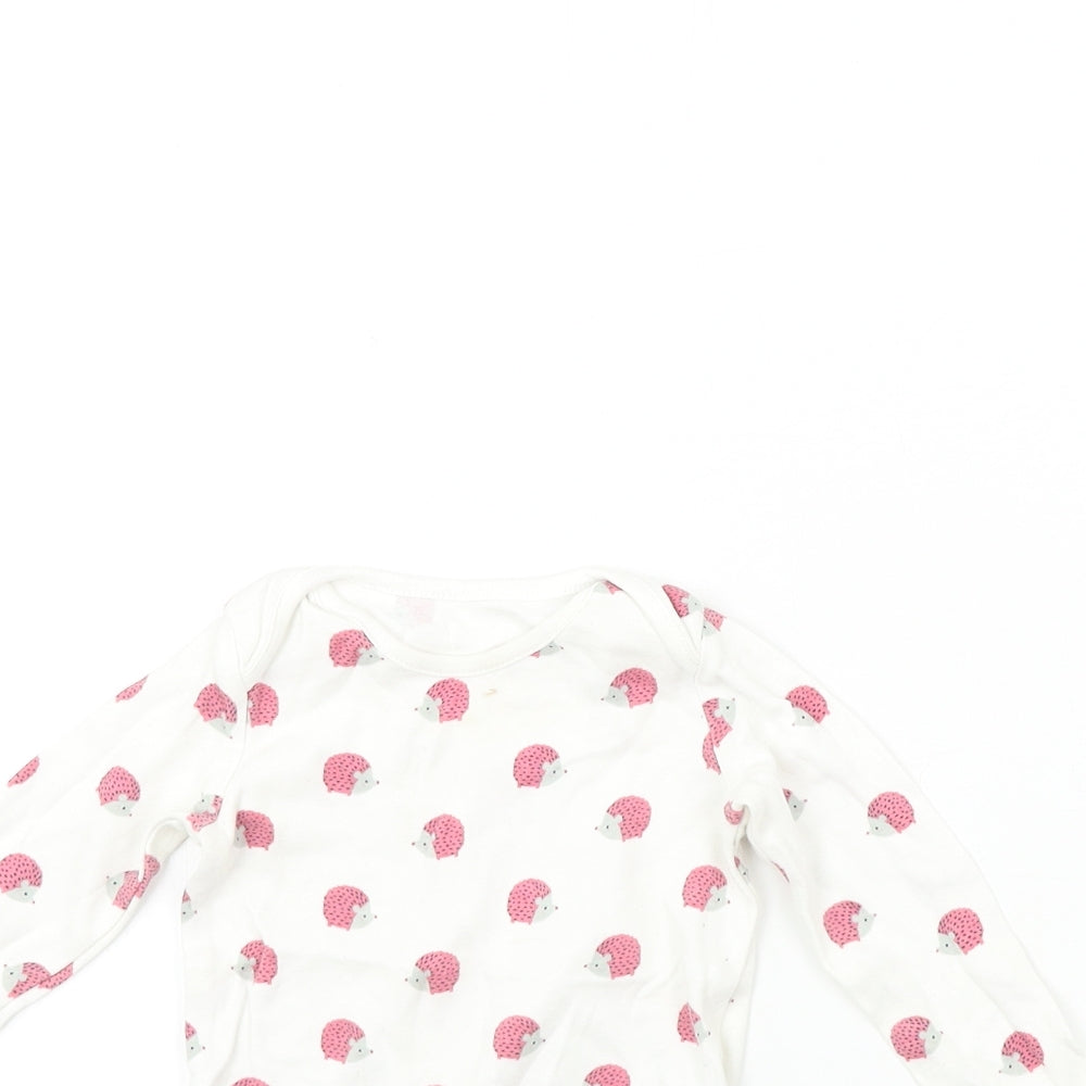 F&F  Boys White   Babygrow One-Piece Size 9-12 Months