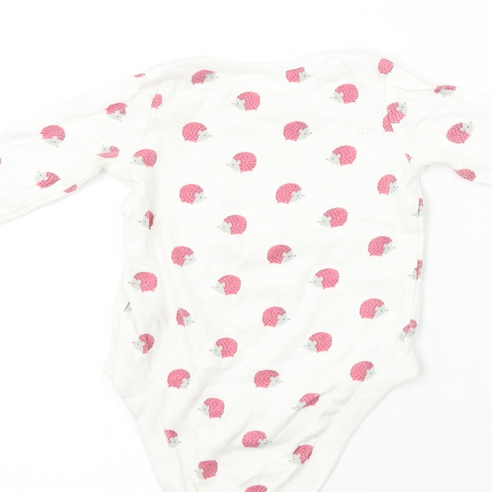 F&F  Boys White   Babygrow One-Piece Size 9-12 Months