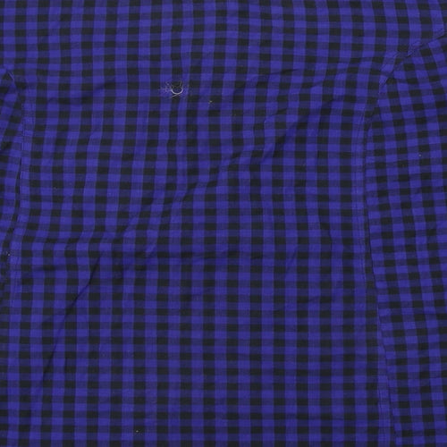 Fashion Union  Womens Blue Check  Basic Blouse Size 12