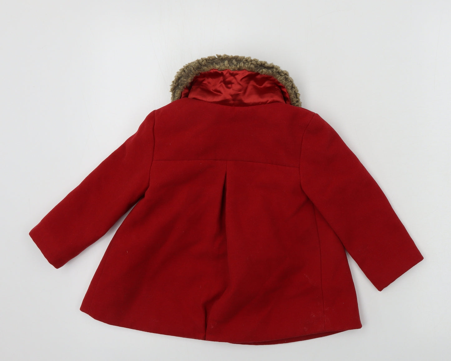FRED & FLO Girls Red   Jacket Coat Size 18-24 Months