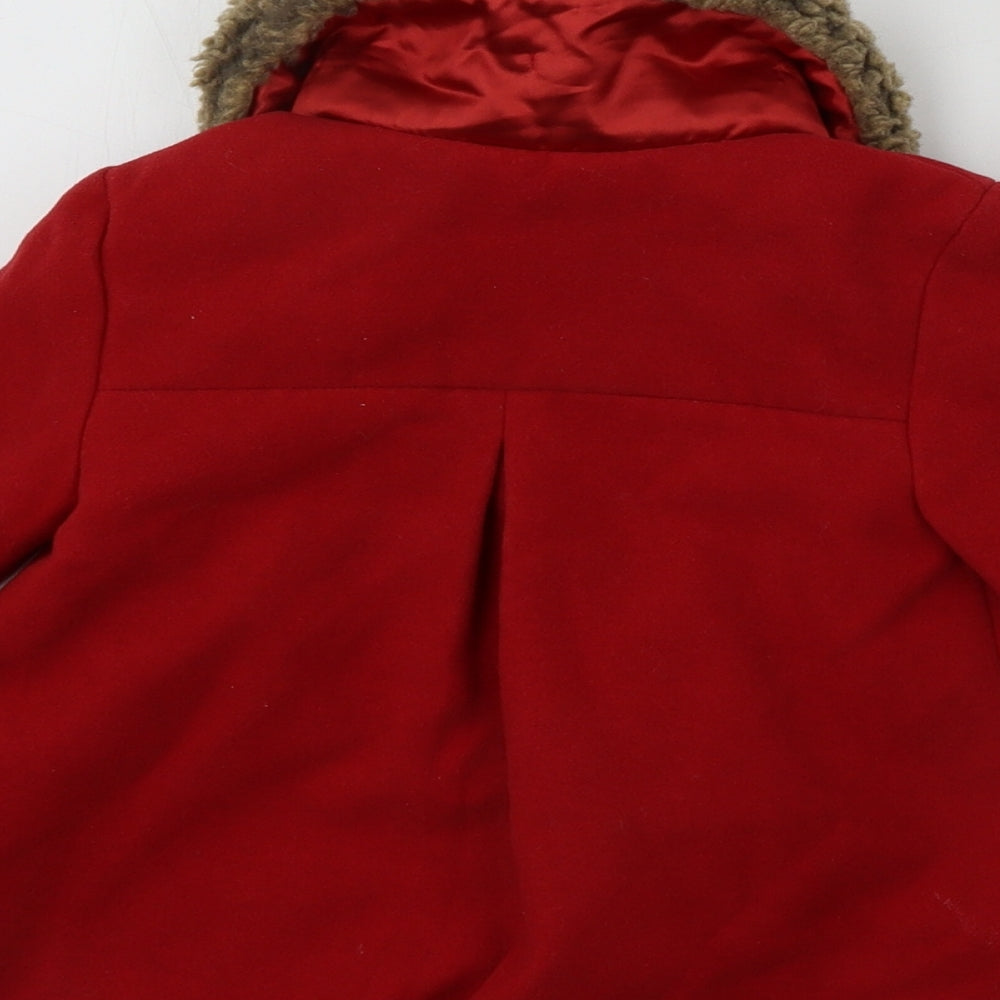 FRED & FLO Girls Red   Jacket Coat Size 18-24 Months