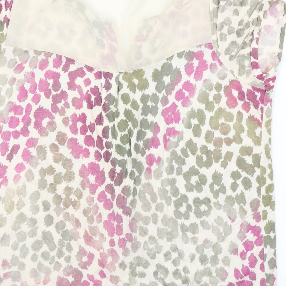 NEXT  Womens Beige Animal Print  Basic Blouse Size 22