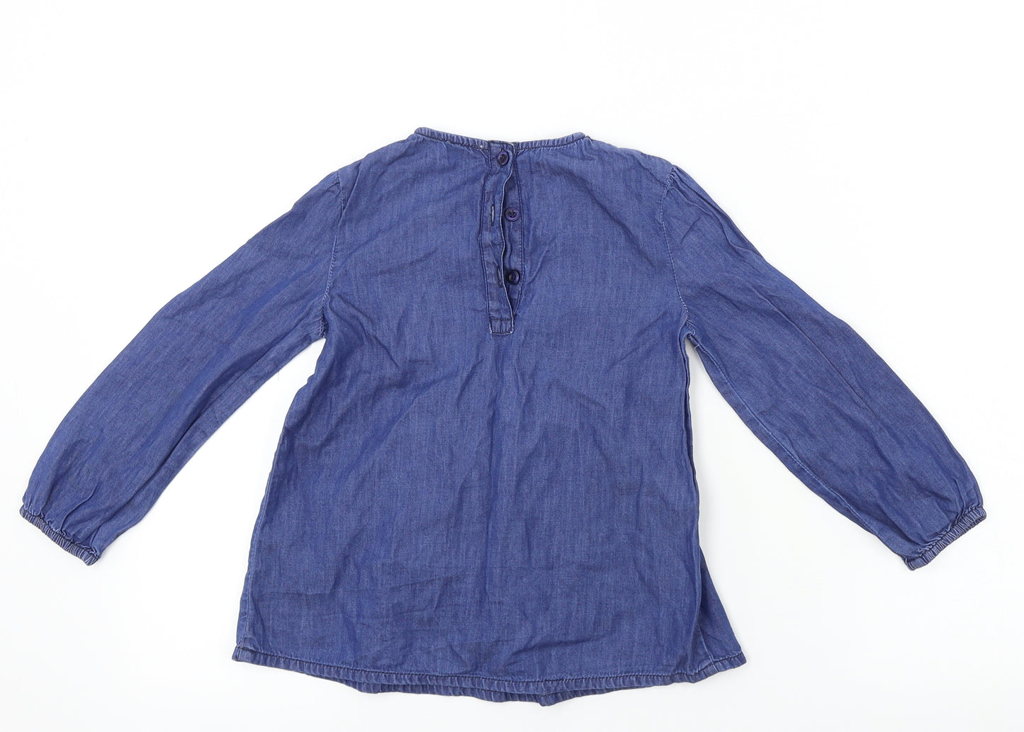 F&F  Girls Blue   Basic T-Shirt Size 4-5 Years