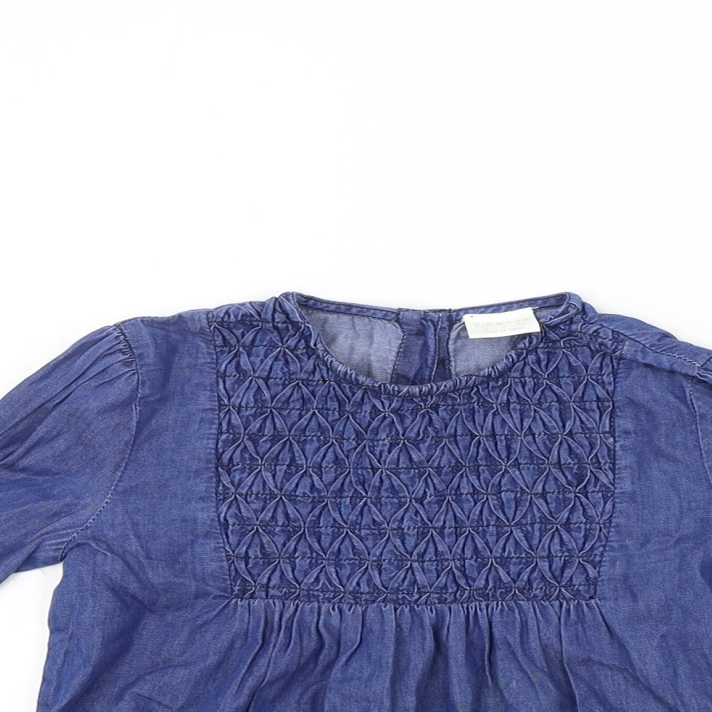 F&F  Girls Blue   Basic T-Shirt Size 4-5 Years