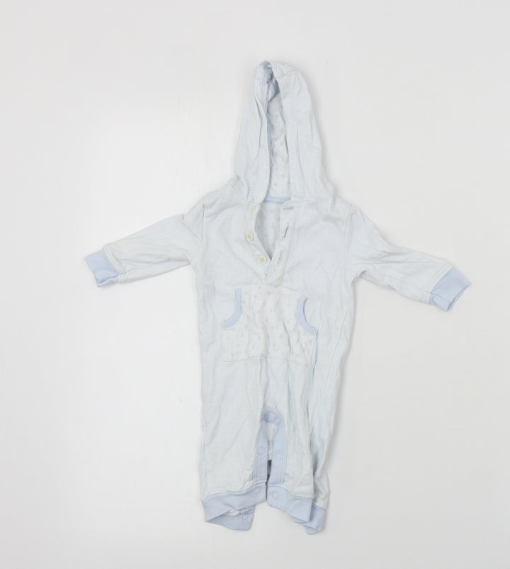 Marks and Spencer  Boys Blue   Babygrow One-Piece Size 0-3 Months