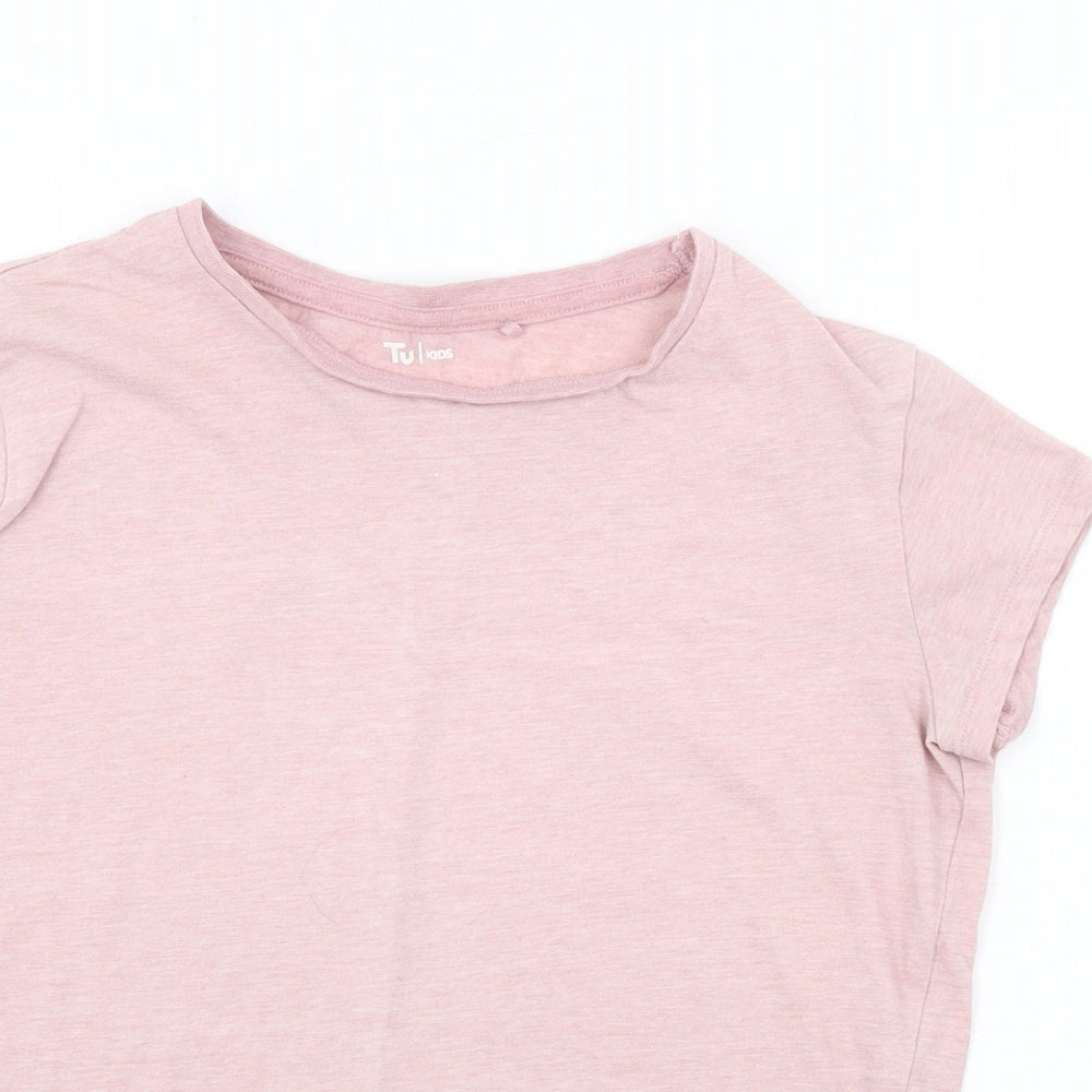 TU Girls Pink   Basic T-Shirt Size 12 Years