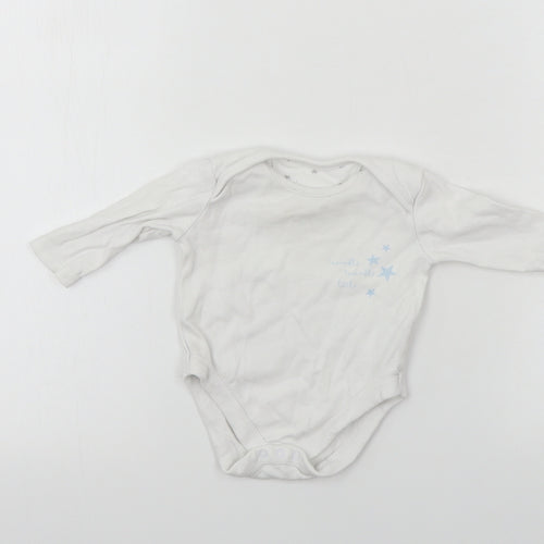 Very Boys White   Babygrow One-Piece Size 0-3 Months