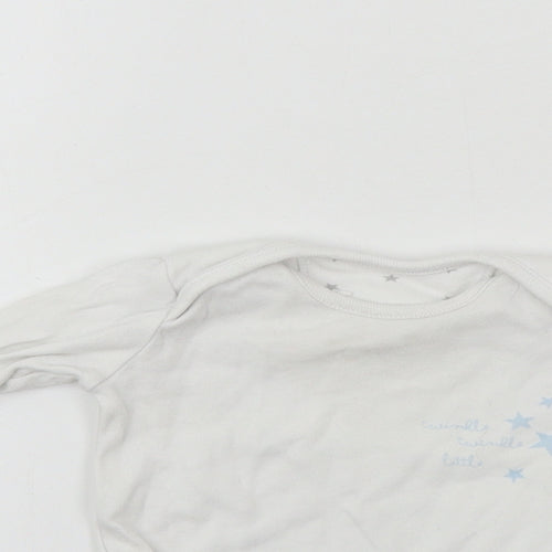 Very Boys White   Babygrow One-Piece Size 0-3 Months