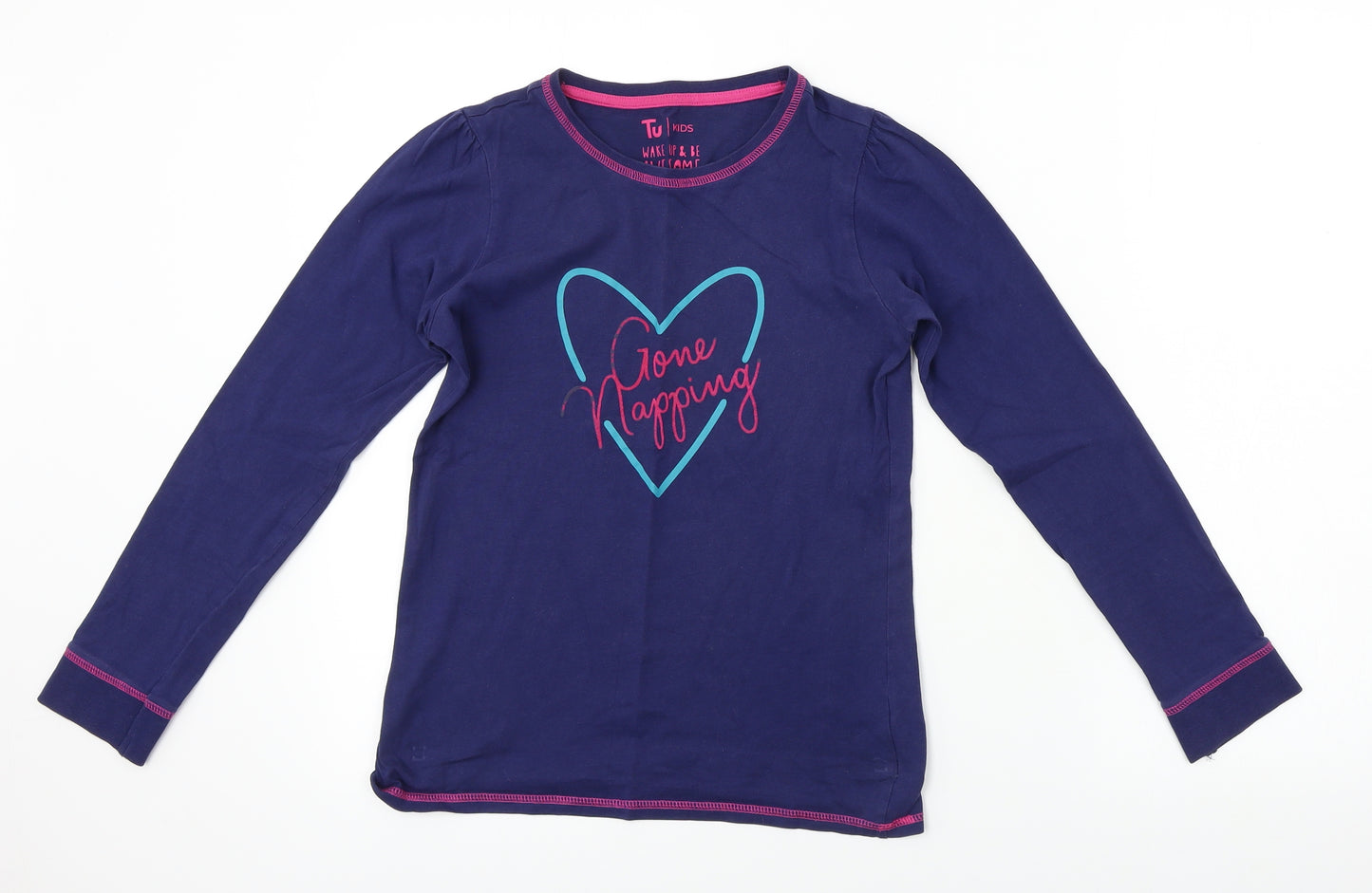 TU Girls Purple   Basic T-Shirt Size 11-12 Years