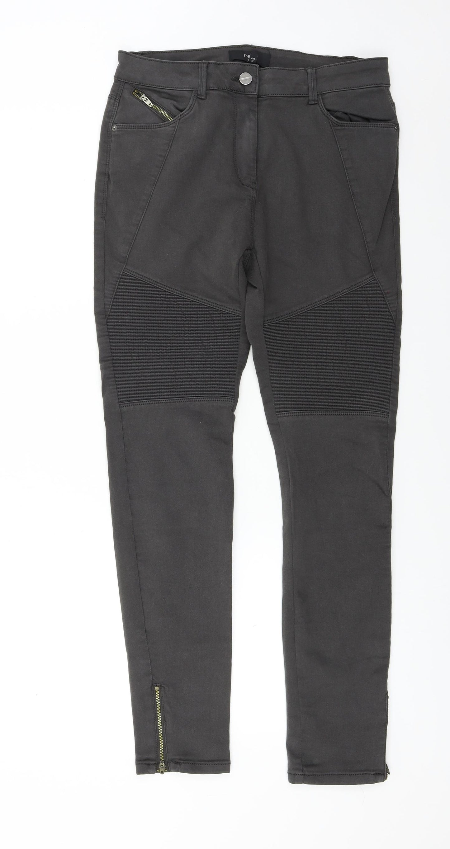 NEXT Womens Grey   Skinny Jeans Size 10 L26 in