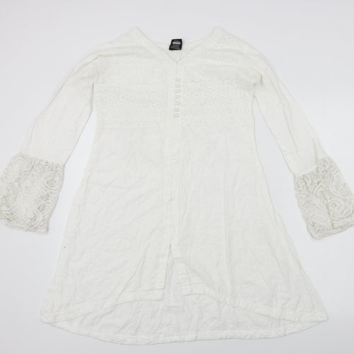 SJ Collection  Womens White   A-Line  Size M
