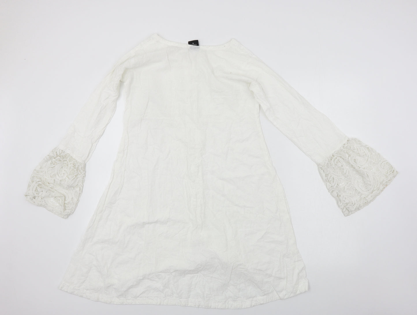 SJ Collection  Womens White   A-Line  Size M
