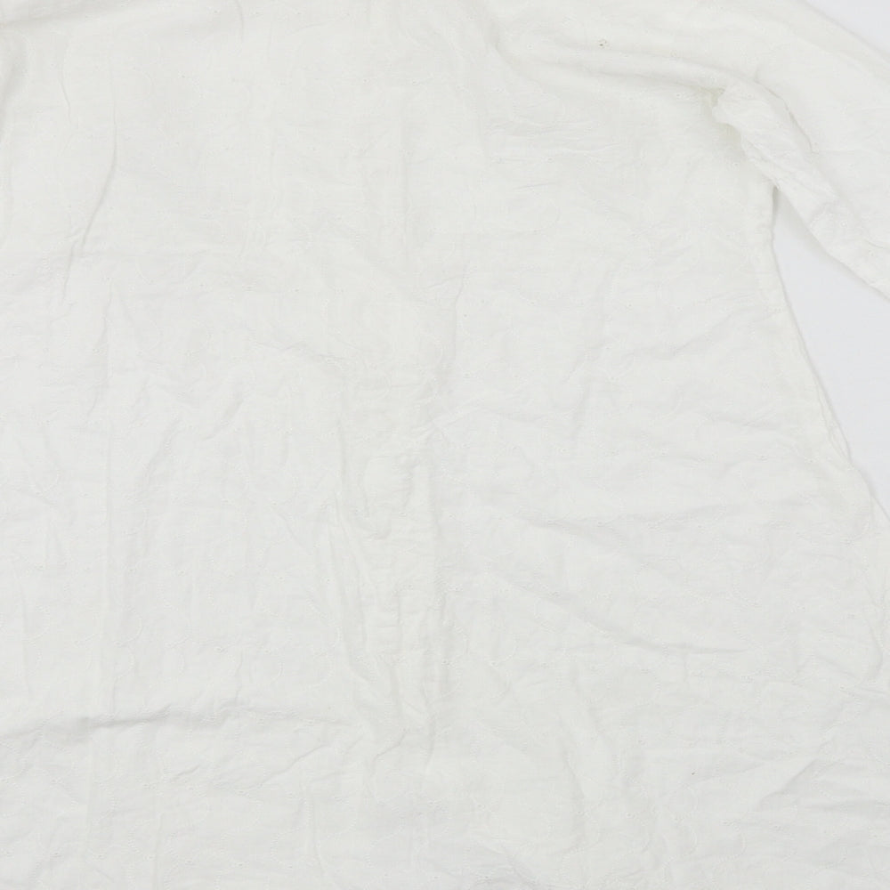 SJ Collection  Womens White   A-Line  Size M