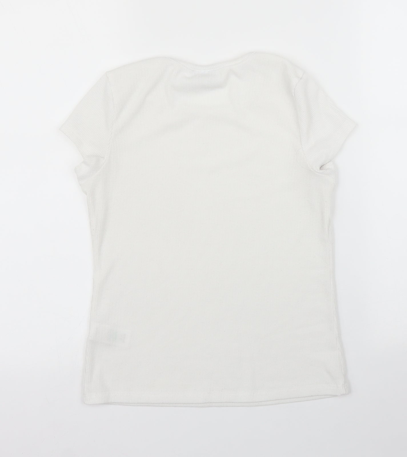 Matalan Girls White   Basic T-Shirt Size 11 Years
