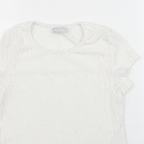 Matalan Girls White   Basic T-Shirt Size 11 Years