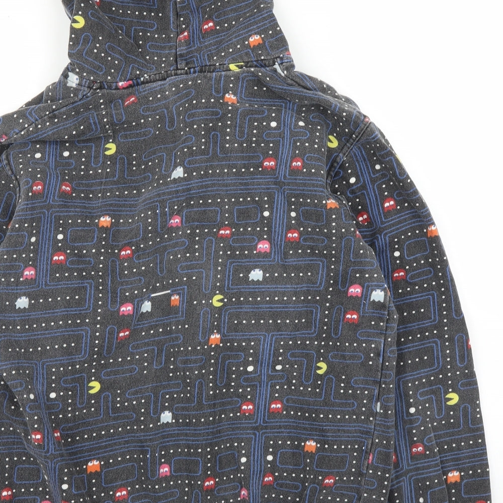 Eat Me Womens Black   Full Zip Hoodie Size M  - Pacman