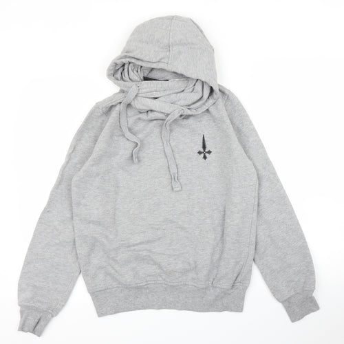 Judas Sinned Mens Grey  Polyester Pullover Hoodie Size S