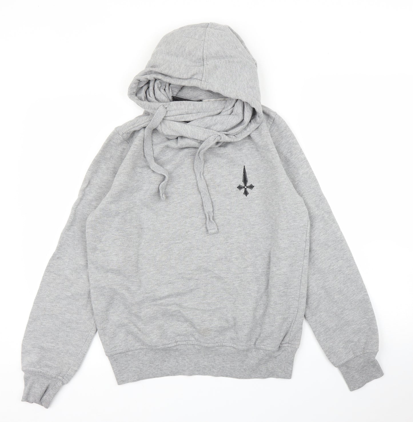 Judas Sinned Mens Grey  Polyester Pullover Hoodie Size S