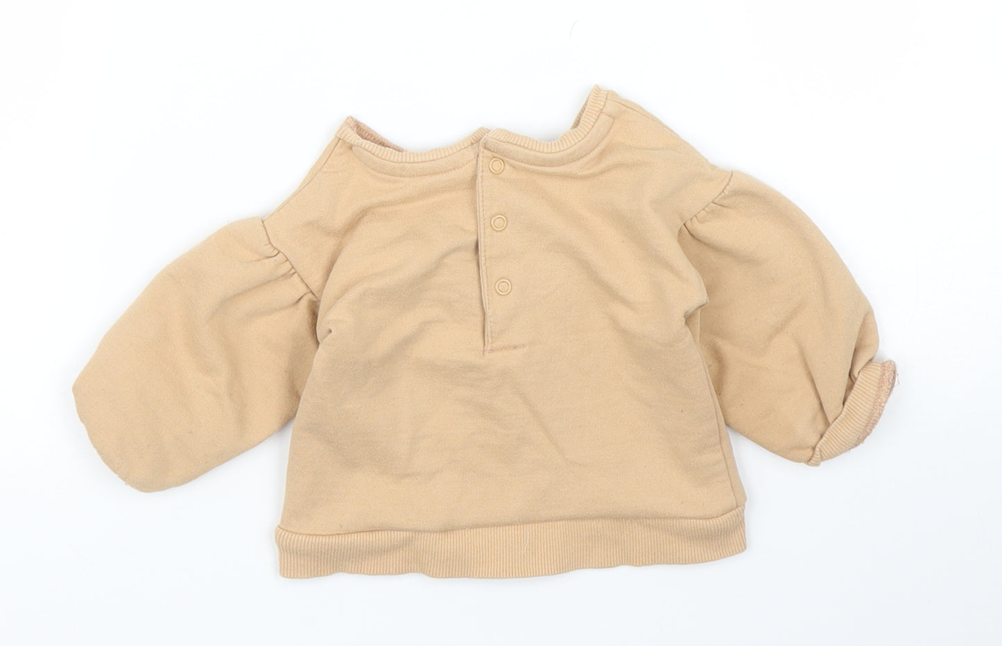 George Girls Beige   Pullover Jumper Size 3-6 Months