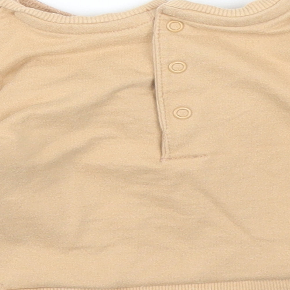 George Girls Beige   Pullover Jumper Size 3-6 Months