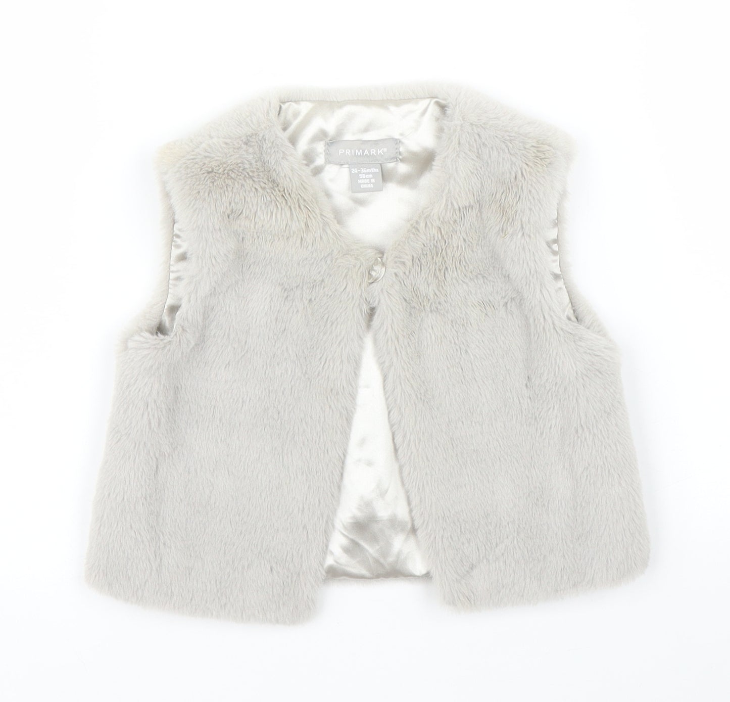 Primark Girls Silver   Cardigan Jumper Size 2 Years