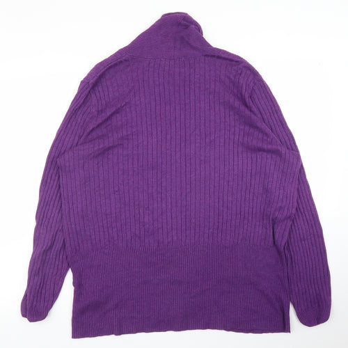 M&S Womens Purple   Cardigan Jumper Size 20