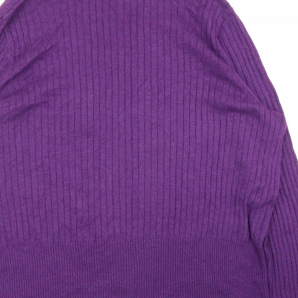 M&S Womens Purple   Cardigan Jumper Size 20