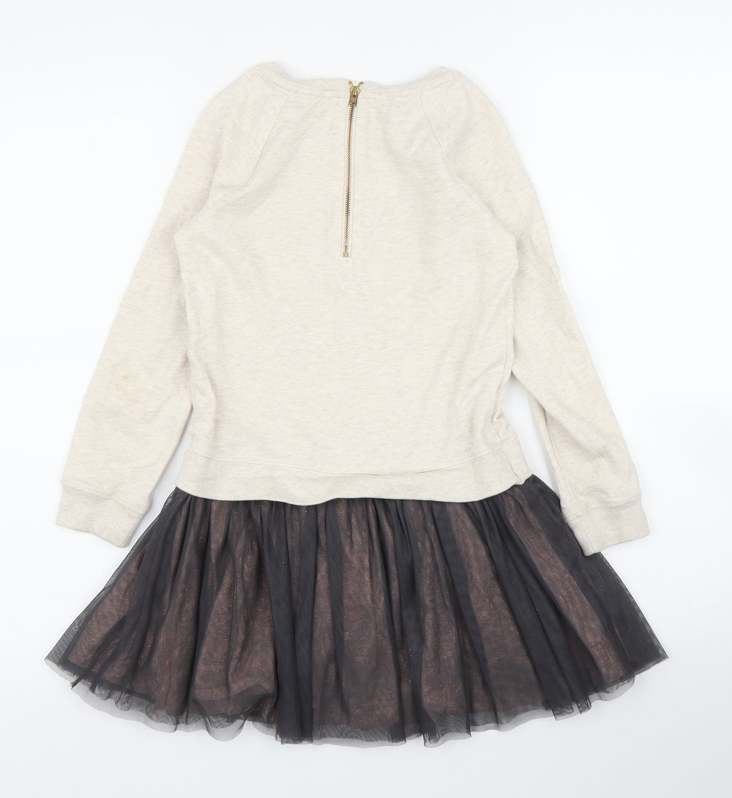 Monsoon Girls Beige   Jumper Dress  Size 7-8 Years