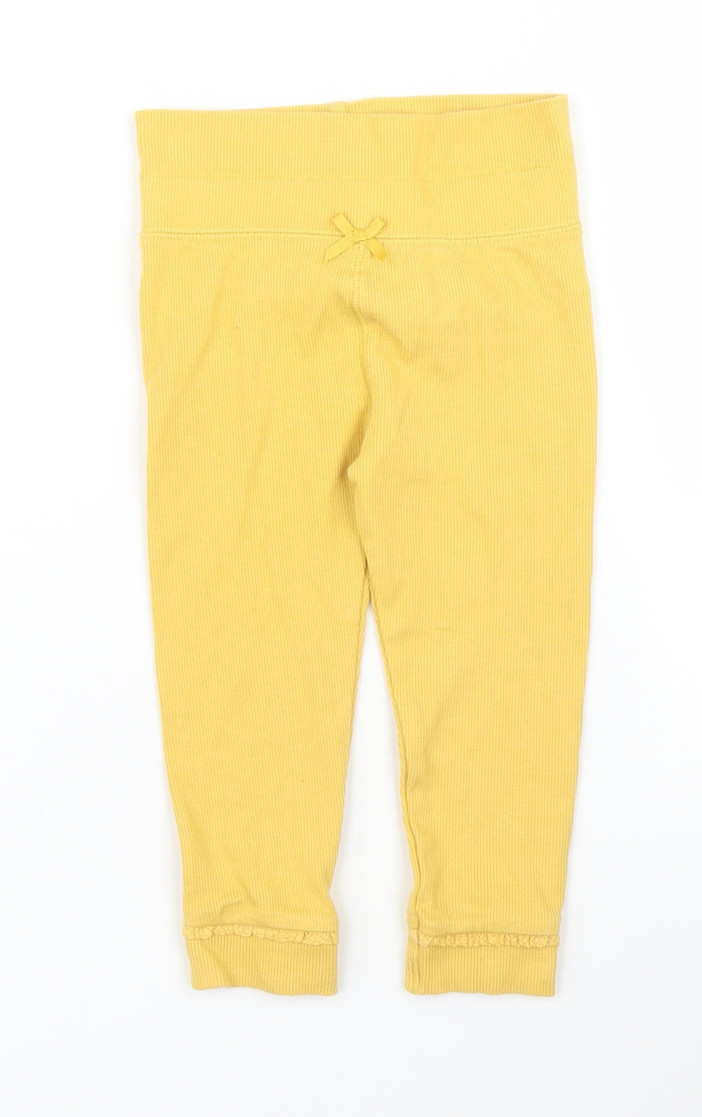 Nutmeg Girls Yellow   Capri Leggings Size 12-18 Months