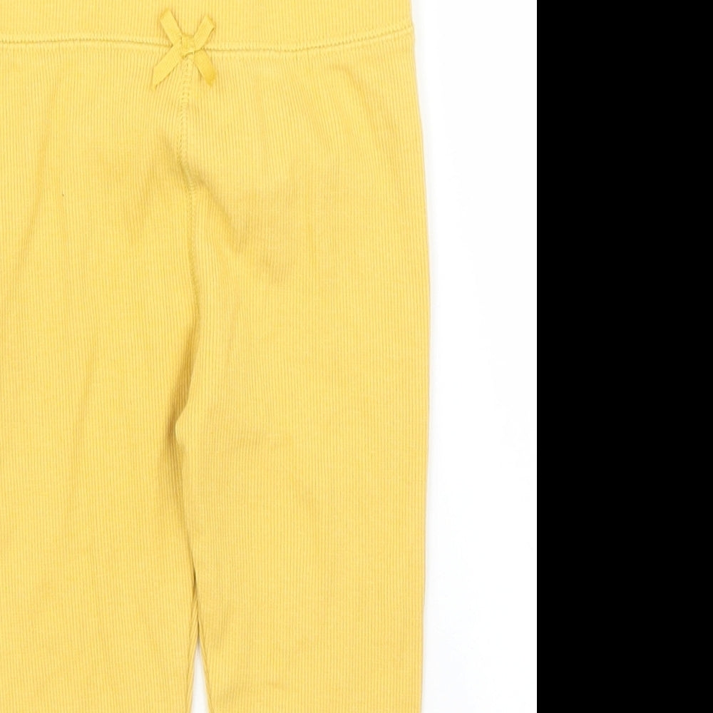 Nutmeg Girls Yellow   Capri Leggings Size 12-18 Months
