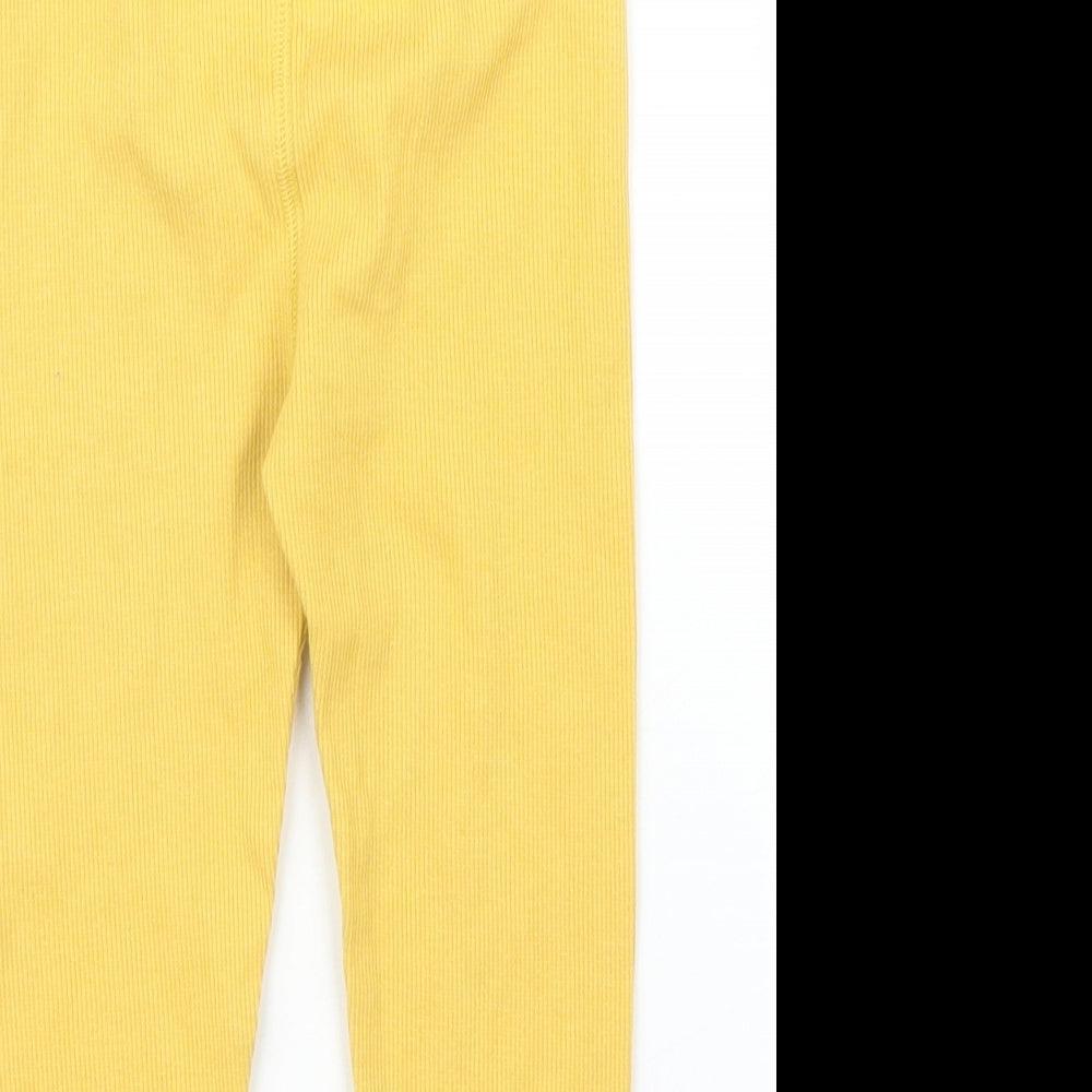 Nutmeg Girls Yellow   Capri Leggings Size 12-18 Months