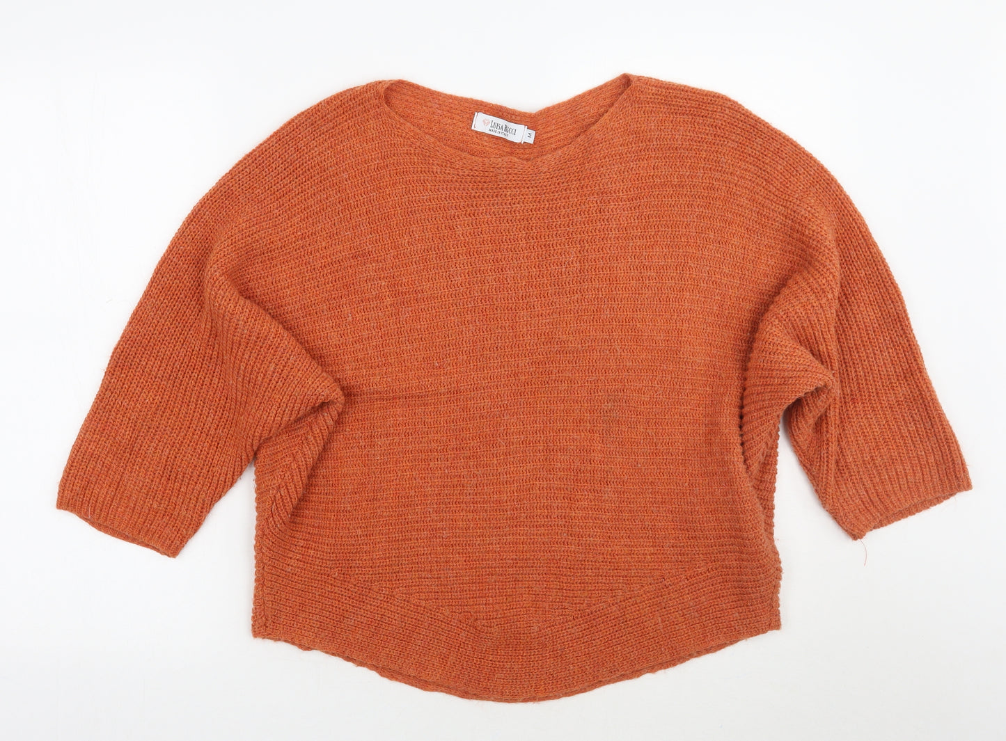 Luisa Ricci Womens Orange   Pullover Jumper Size M