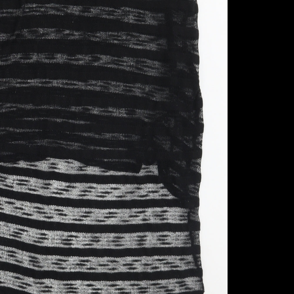 Primark Womens Black Striped  Basic Tank Size 10