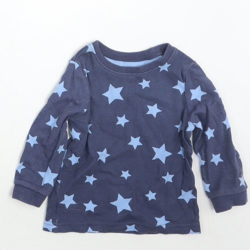 George Baby Blue Geometric  Basic T-Shirt Size 6-9 Months