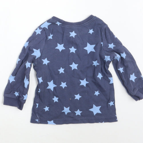 George Baby Blue Geometric  Basic T-Shirt Size 6-9 Months