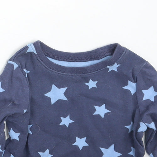 George Baby Blue Geometric  Basic T-Shirt Size 6-9 Months