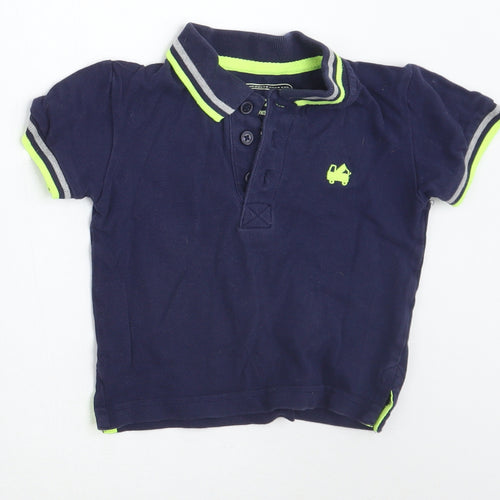 Bluezoo Boys Blue   Basic Polo Size 12-18 Months